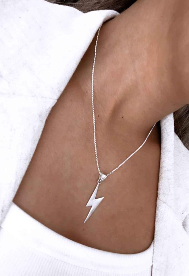 collar rayo en plata 950